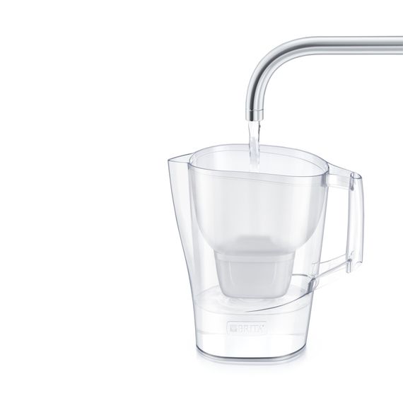 Фільтр-глечик Brita Aluna Memo MXPro 2.4л (1.4л очищеної води) з фільтр-картриджем, білий (1052801) | Зображення 2