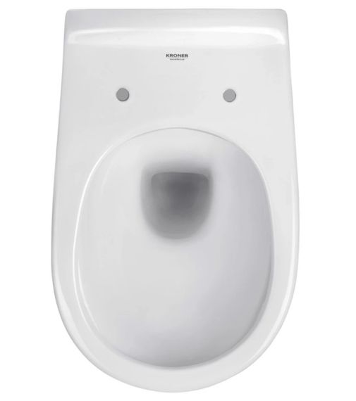 Унітаз підвісний безобідковий Kroner Oker WHI533536 RIMLESS з сидінням (KO533536WHIR) (CV033120) | Зображення 5