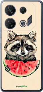 Чохол на Infinix GT 10 pro Єнотик з кавуном "4605u-3172-2448"