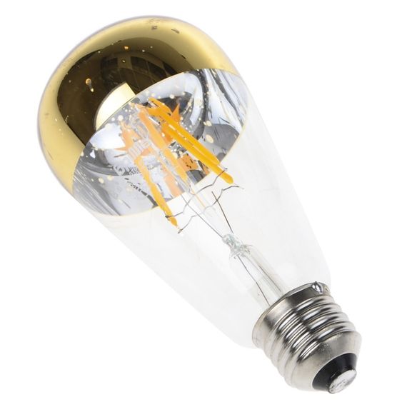 Лампа светодиодная LED 6W E27 COG WW ST64 G 220V | Зображення 4