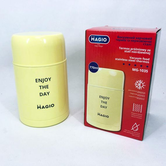 Контейнери для їжі з відсіками Magio MG-1035 770 мл, Термос харчовий переносний, Термос для їжі дитячий HL-90 | Зображення 3