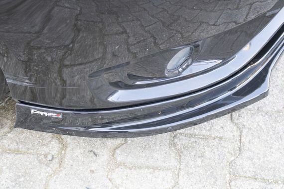 Накладка на передній бампер ЛИП (чорна) для Mercedes Vito / V W447 2014-2024 рр | Зображення 4