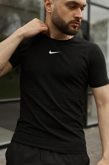 Футболка Nike чорна (лого центр) (1324714427) | Зображення 2
