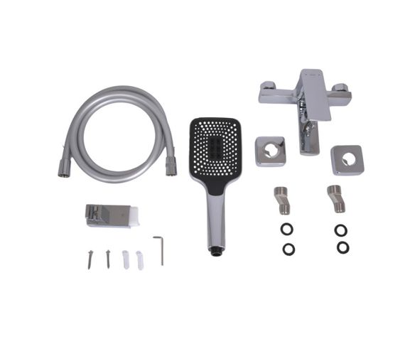 Змішувач для ванни Qtap Capricorn, Chrome (k35) з душовим гарнітуром QTCAP3060102C48222 | Зображення 2