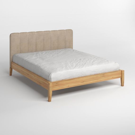 Односпальне ліжко Mebigrand Лондон ДК Горіх світлий/Аляска 23 90х200 см (MBG-1459) | Зображення 1