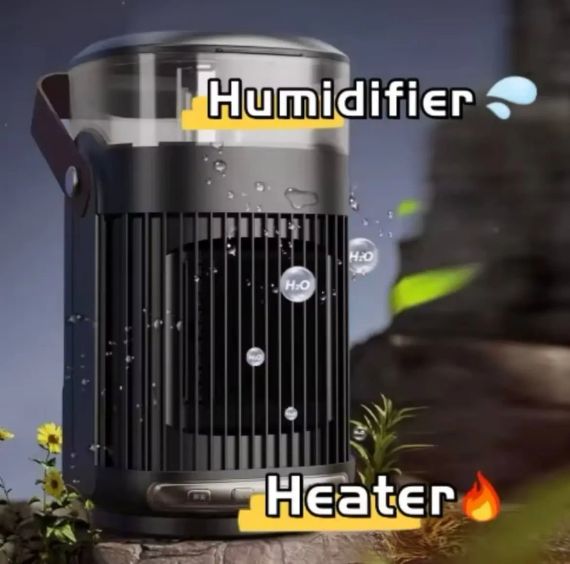 Портативний обігрівач з зволожувачем повітря Healting Humidifier | Зображення 1