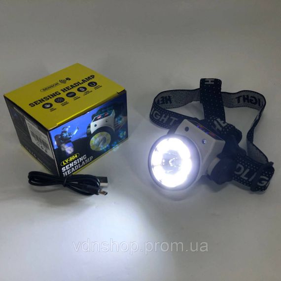 Налобний акумуляторний ліхтар на голову, Головний ліхтар акумуляторний світлодіодний потужний AF-21 | Зображення 4