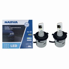 Комплект світлодіодних ламп NARVA H4 Range Power Advanced +100% 6000K 12/24V (181878100)
