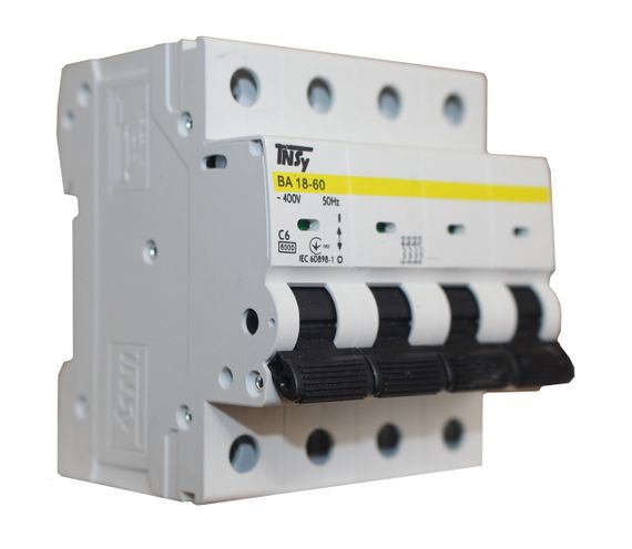 Автоматический выключатель ВА18-60 4Р 6А 6кА х-ка C Ny95504758