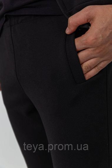 Спортивний костюм чоловічий двонитка, колір чорний, розміри M, L, XL, XXL, L FA_008319 | Зображення 5