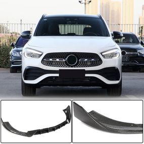 Накладка на передній бампер Lip (для AMG/AMG-Line, Карбон) для Mercedes GLA H247 2020- рр