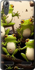 Чехол на Lenovo A6000 Жабки "5656u-103-17620"