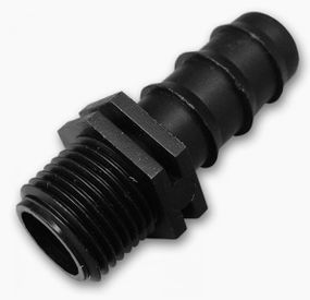 Адаптер Bradas для трубки 16мм із зовнішньою різьбою 1/2" 25 шт