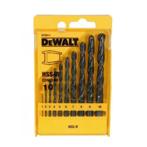 Набір свердел по металу 10шт DeWALT DT5911