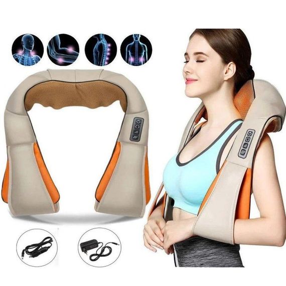 Массажер для шеи с прогреванием massager, Массажор подушка для тела, Массажные подушки WR-52 | Зображення 5