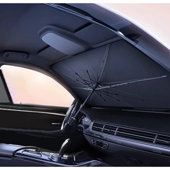 Парасолька козирок для лобового скла, миттєвий захист від спеки в автомобілі | Зображення 9