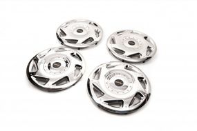 Колпаки из нержавейки ОЭМ (1-каточный, 4 шт) для Mercedes Sprinter W907/W910 2018- гг