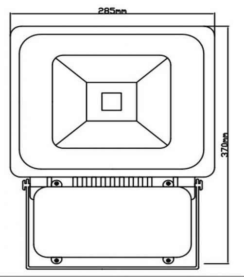 Прожектор уличный LED влагозащищенный IP65 HL-09/80W CW серый COB | Зображення 2