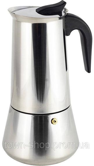 Гейзерная кофеварка Kamille 600мл на 12 чашек, глянец KM-0553