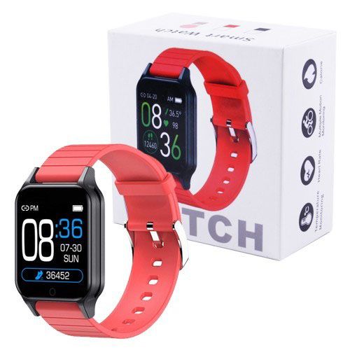 Смарт часы Smart Watch T96 стильные с защитой от влаги и пыли с измерением температура тела. MU-450 Цвет: красный | Зображення 2