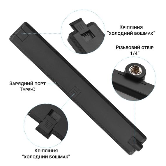 Светодиодная USB десктоп – лампа Andoer SL-01, скринбар для экрана, монитора | Зображення 5