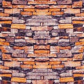 Декоративна 3D панель самоклейка 700х770х3мм Піщаник Катиринославська цегла (045-3) SW-00000692