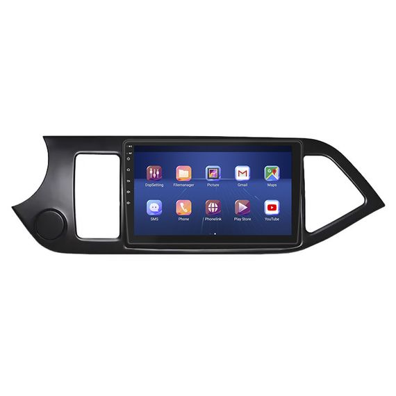 Штатная магнитола Lesko для Kia Picanto II Рестайлинг 2015-2017 экран 9" 4/32Gb 4G Wi-Fi GPS Top Киа Пиканто | Зображення 1