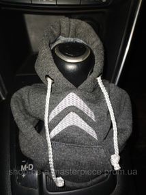 Чехол кофта Худи аксессуар на КПП Car Hoodie ситроен Citroen серый подарок автомобилисту 10070