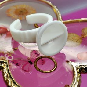 Подвійна палітра-кільце для клею і змішування фарб