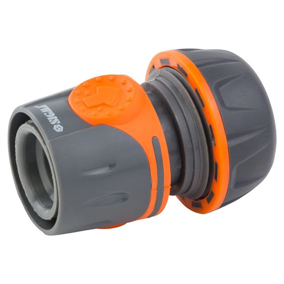 Конектор 1/2" Flora швидкознімний для шланга 3/4" аквастоп (ABS+TPR) (5015514) | Зображення 2