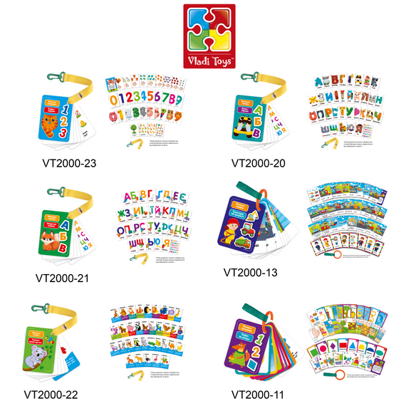 Набір навчальних карток "Цифри та рахунок" Vladi Toys VТ2000-23 укр | Зображення 1