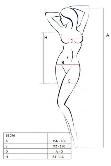 Ажурна мінісукня на тонких бретелях Passion BS096 One Size, black, плетіння на грудях Sex Aura | Зображення 4