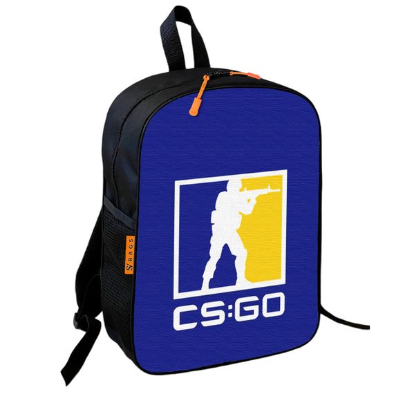 Рюкзак шкільний дитячий 36х27см контр-страйк CS:GO "Counter-Strike"  з принтом для хлопчика (00669)