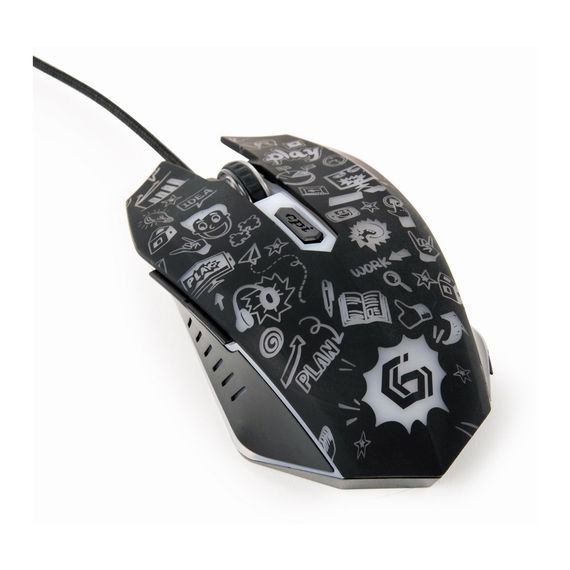 Мишка Gembird MUS-6B-GRAFIX-01 USB Black (MUS-6B-GRAFIX-01) | Зображення 6