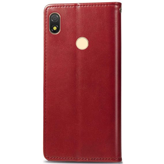 Шкіряний чохол книжка GETMAN Gallant (PU) для TECNO POP 3 Алий, Штучна шкіра, Слот для візитки | Зображення 1