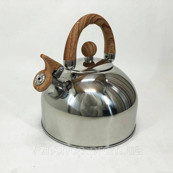 Качественный металлический чайник, Чайник металлический со свистком Обычный со свистком NA-36 | Зображення 7