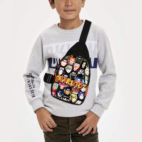 Сумка через плече дитяча Аніме Naruto 29х17 см сумка слінг для хлопчика (02050)