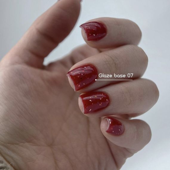 База для гель-лаку Toki-Toki Glaze Base GL07 с поталью 5мл | Зображення 1