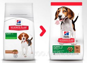 Сухой корм для щенков средних пород Hill's Puppy Medium Lamb & Rice с ягненком и рисом 14 кг 604353