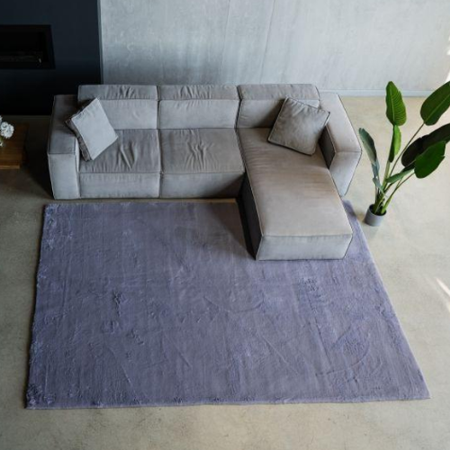 Килимок для підлоги з еко-хутра ТМ Dariana Elegant 160*220 см французький сірий | Зображення 4