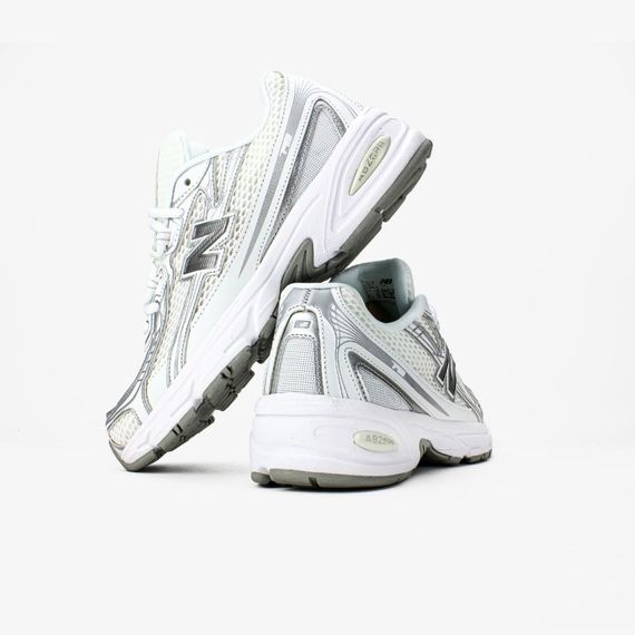 Кросівки весна літо New Balance сітка білий/срібний | Зображення 1