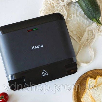 Притискна електробутербродниця MAGIO, Мультимейкер для бутербродів, Бутербродниця професійна ZO-11 | Зображення 2