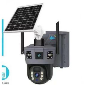 360 Камера ЧЕРНАЯ ВАЙ ФАЙ XPRO P18WIFI Solar ptz 6MP camera app:v380pro (44721-_1733)