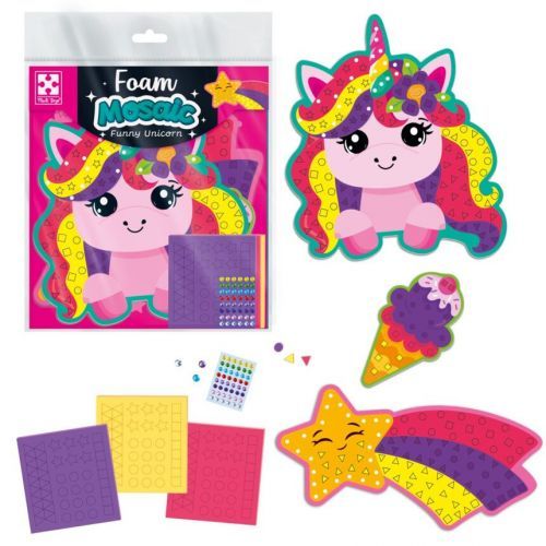 Мягкая мозаика "Веселый Единорог" (3 основы)