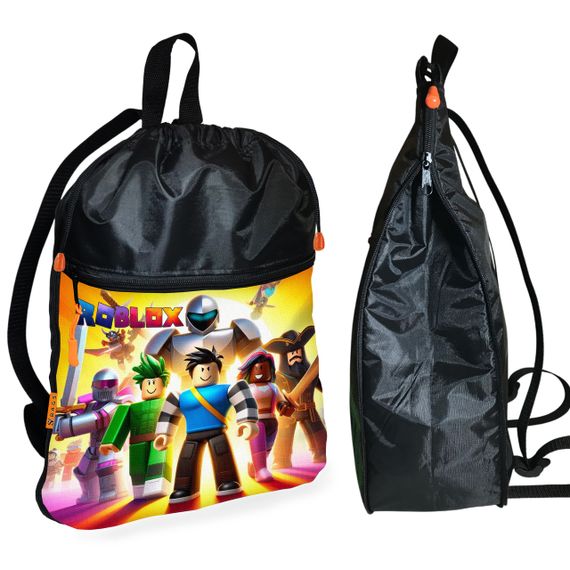 Рюкзак-мешок для обуви,спортивной формы Роблокс "Roblox" детская сумка для сменки с расширителем (1677)