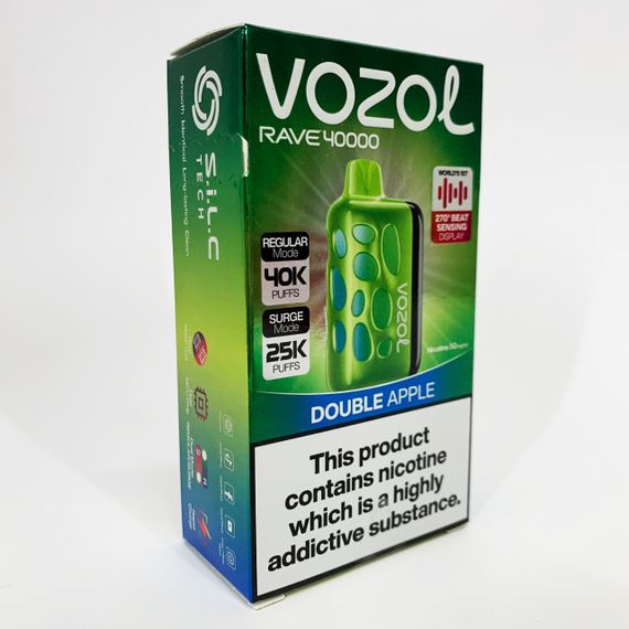 Vozol Rave 40000. Яблоко (Double Apple) | Зображення 1