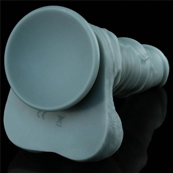 Реалистичный вибратор - Rechargeable Thrusting and Vibrating Silicone Dildo 11" Blue Sex Aura | Зображення 9