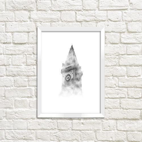 Постер в рамці Біг-Бен 21х30см, A4 (WMT4_ART055_WH)
