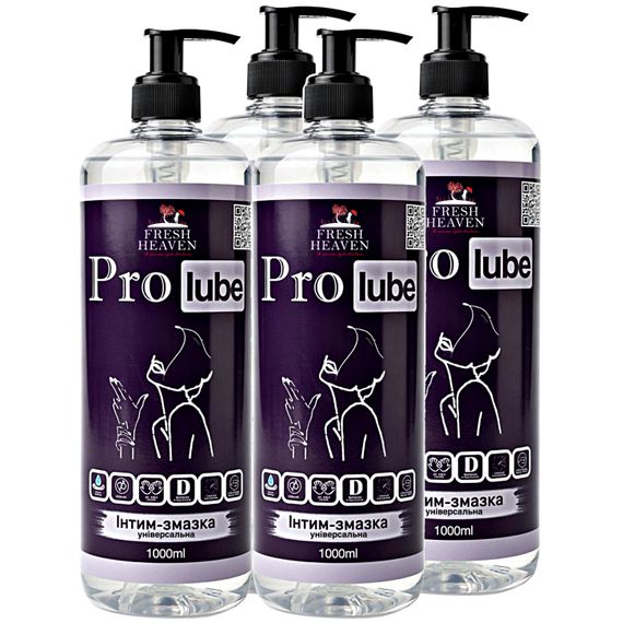 Интим-смазка унисекс (блок 4шт) Fresh Heaven Pro Lube 1000ml (Home версия)