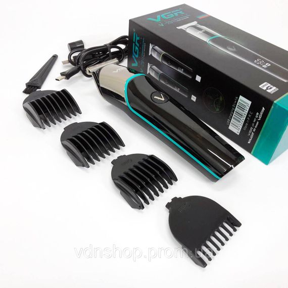 Хорошие машинки для стрижки волос для дома VGR V-291, Триммер с насадками разной длины JW-12 | Зображення 8